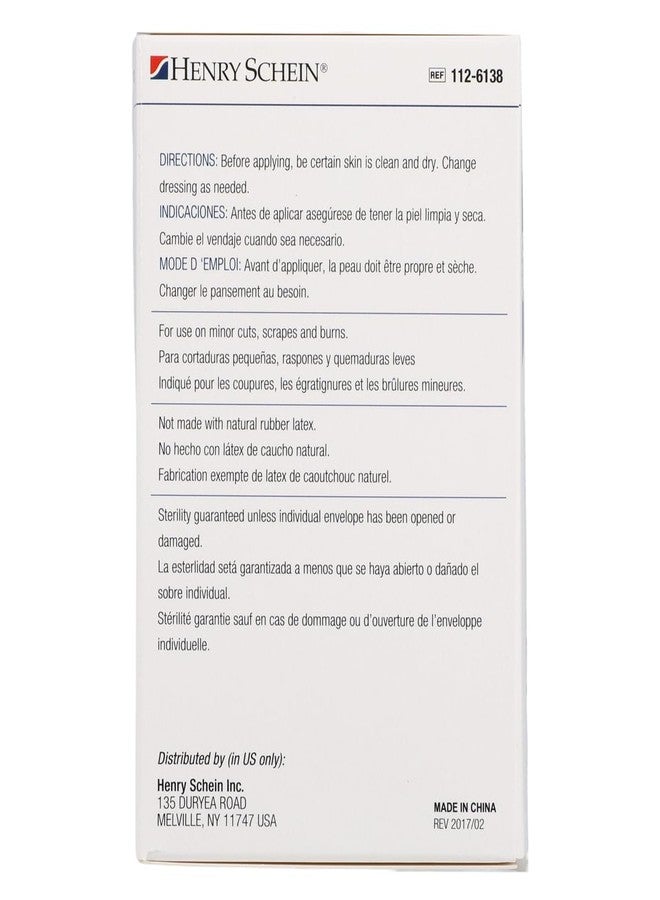 Henry Schein Adhesive Sheer Bandage Strips, 3/4" x 3", Sterile, Box of 100 Bandages - Image 2